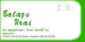 balazs urai business card